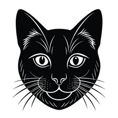 black cat face