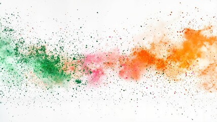Obraz premium Colorful powder explosion creating vibrant patterns, celebration of joy