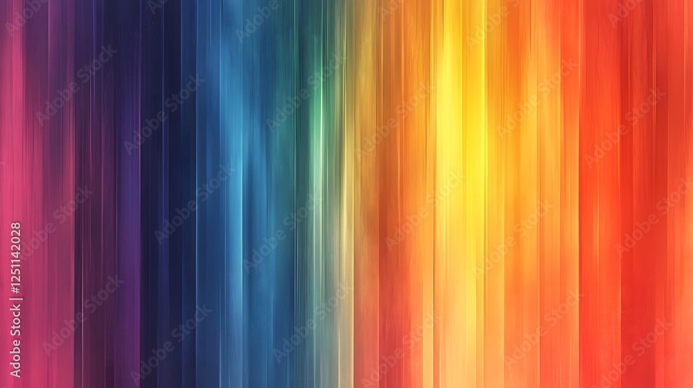 Poster Vibrant Colorful Abstract Flowing Digital Art Design Pattern Gradient Background  Mesmerizing kaleidoscopic prismatic rainbow of fluid dynamic shapes