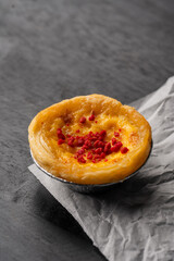Redvelvet egg tart 