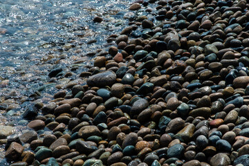 pebble beach on a sunny day