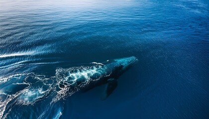 Naklejka premium shark in the ocean