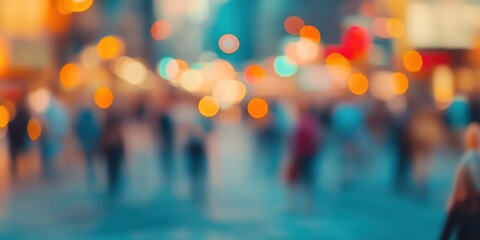 Blurry City Nightlife: An Impressionistic View of Urban Energy