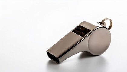 Soccer whistle used in matches, presented against a clean white background, ideal for officiating and training sessions in sports environments
