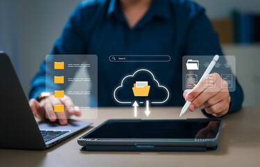 Manage documents on online cloud document databases and digital file storage systems or software....