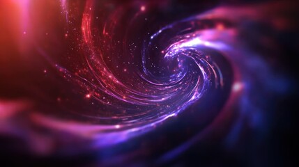 Obraz premium Cosmic swirl, nebula background, space energy, abstract art, website design