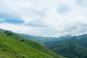 Naklejka premium Scenery of Yunxiao Peak in Altay, Xinjiang Uygur Autonomous Region, China