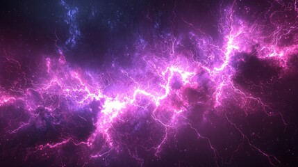 Fototapeta premium Abstract energy streaks, cosmic lightning, vibrant colors, digital art, background image