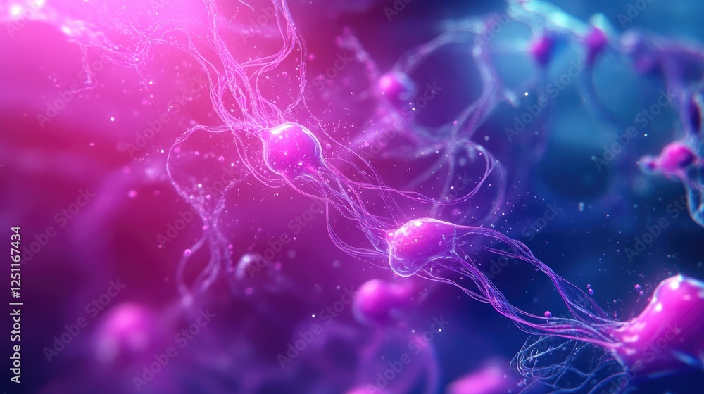 Poster abstract glowing data flow streams representing analytics in action.