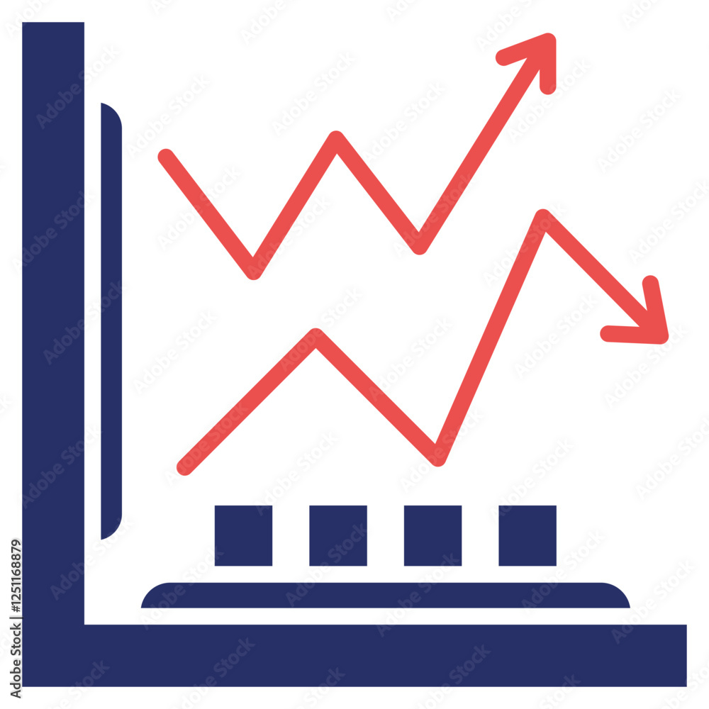 Poster Line Graph Icon