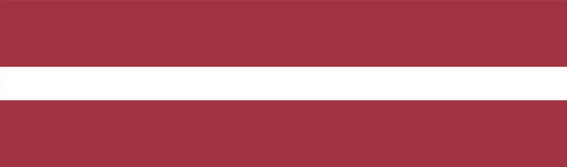 Flag of Latvia. Latvia flag long banner digital vector illustration