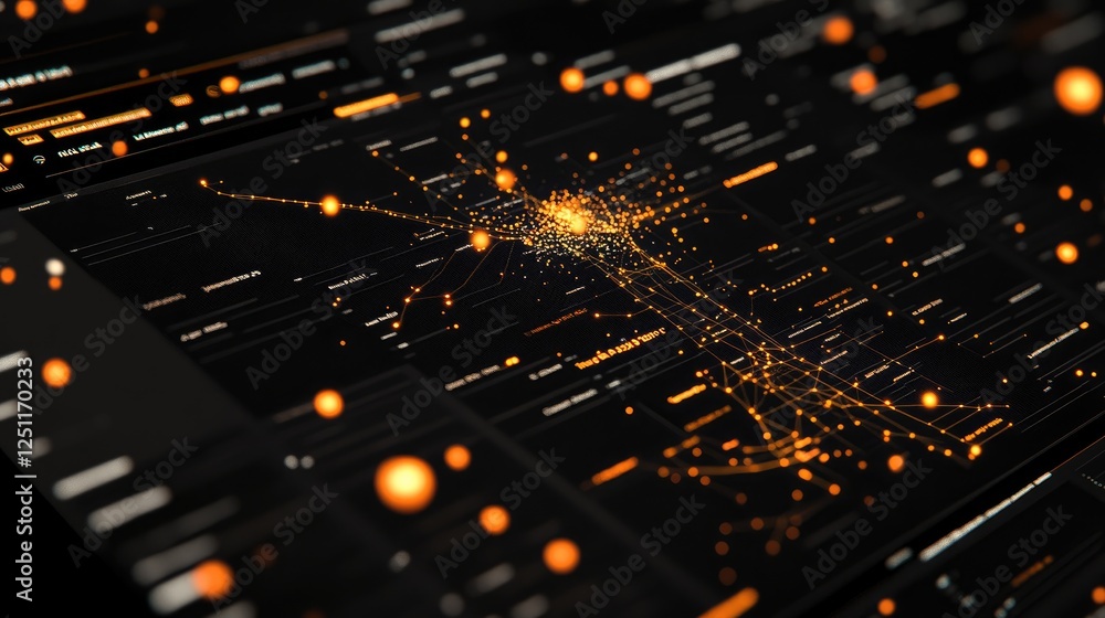 Poster big data bioinformatics interface analyzing complex genome datasets.