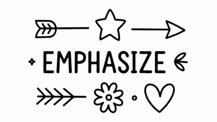 Whimsical Hand-Drawn Doodle Icon Set  Stars, Arrows, Hearts & More