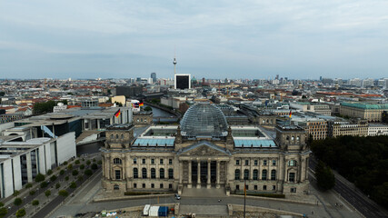 Berlin Skyline City Panorama  famous landmark in Berlin, Germany, Europe. © Robbie Smith 1 