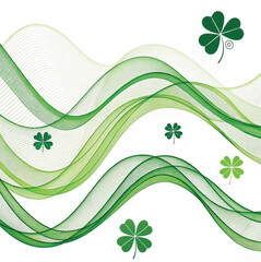 abstract green background with leaves