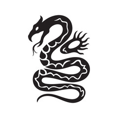 king cobra animals vipers snake icon silhouette vector design