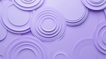 Abstract Lavender Circles Layered Design