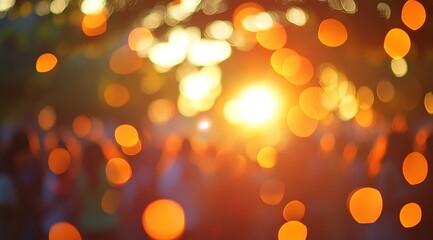 Golden Hour Bokeh: A Sunset Celebration