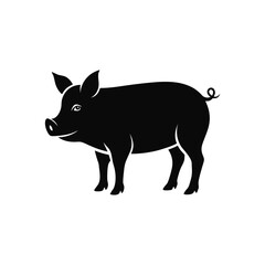 pig vector on white background.eps