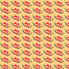 Fototapeta premium Vector seamless colorful pattern with hearts