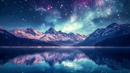 Scenic landscape borealis