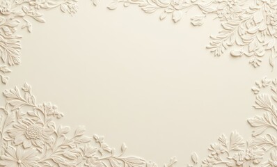 Elegant embossed floral design background