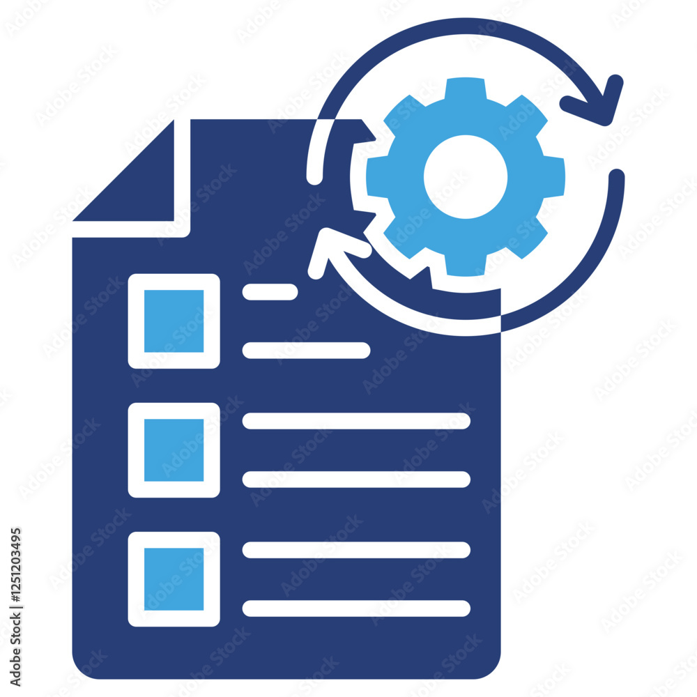 Poster plan icon sheet multiple style collection