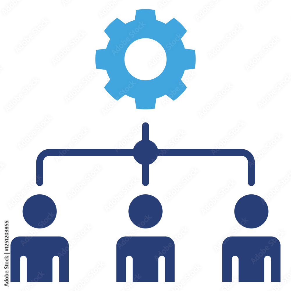 Poster teamwork icon sheet multiple style collection