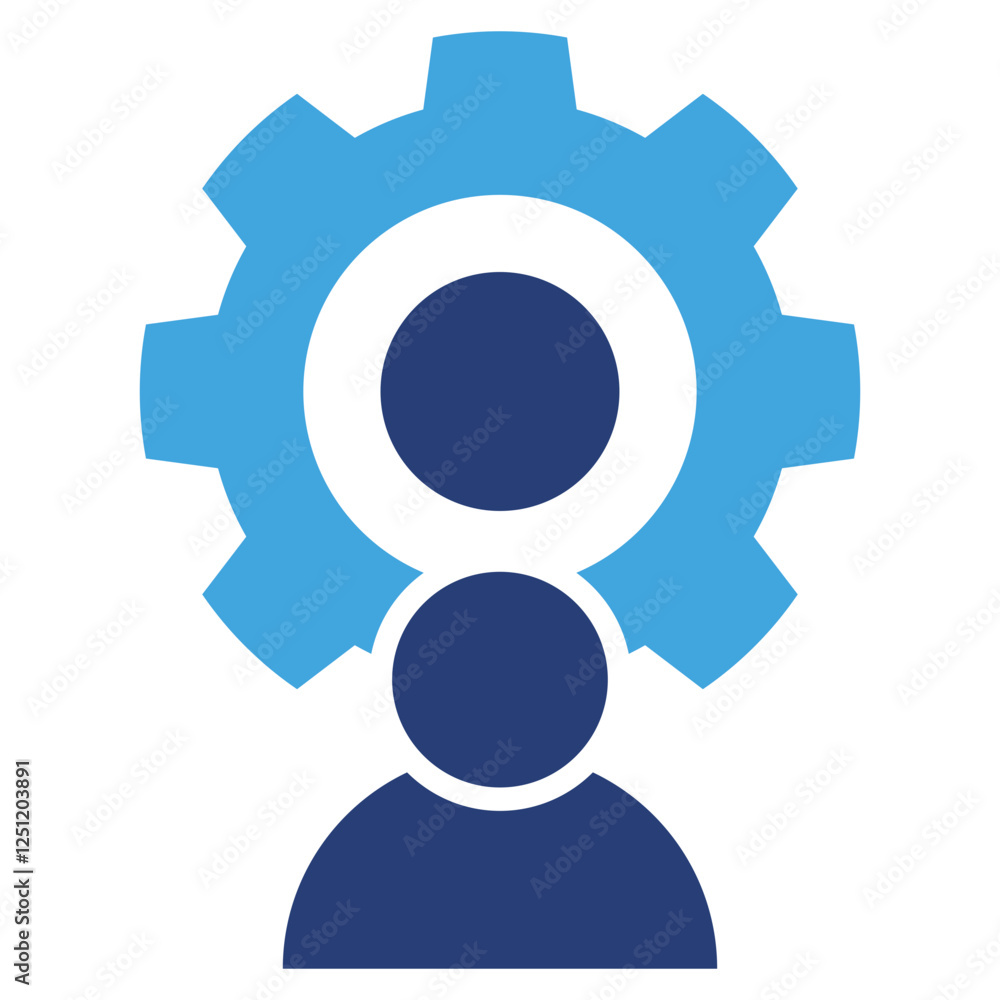 Poster human resources icon sheet multiple style collection