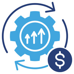 Process Improvement icon sheet multiple style collection