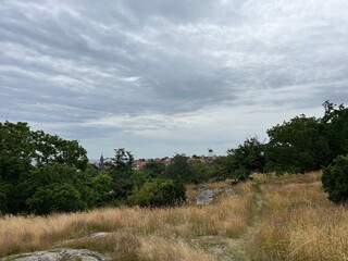 landscape with clouds