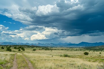 Fototapeta premium Storm clouds on the horizon.