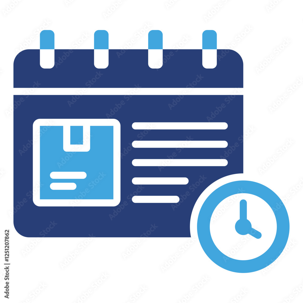 Poster Schedule icon sheet multiple style collection