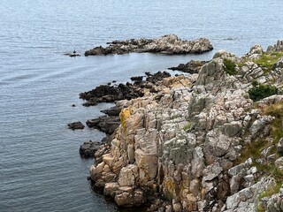 rocky coast of the sea