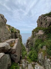 rocks and sea