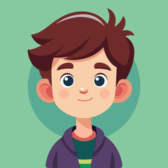 Cartoon boy avatar,