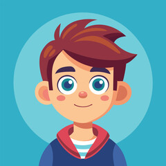 Cartoon boy avatar,