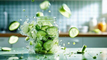 A stunning close-up image of almonds captured in mid-air surrounded by fine dust, illustrating the allure of natural elements in a visually rich and detailed composition.