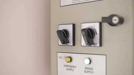 The Control Panel consists of Emergency Switches along with Main Supply Switches for operations