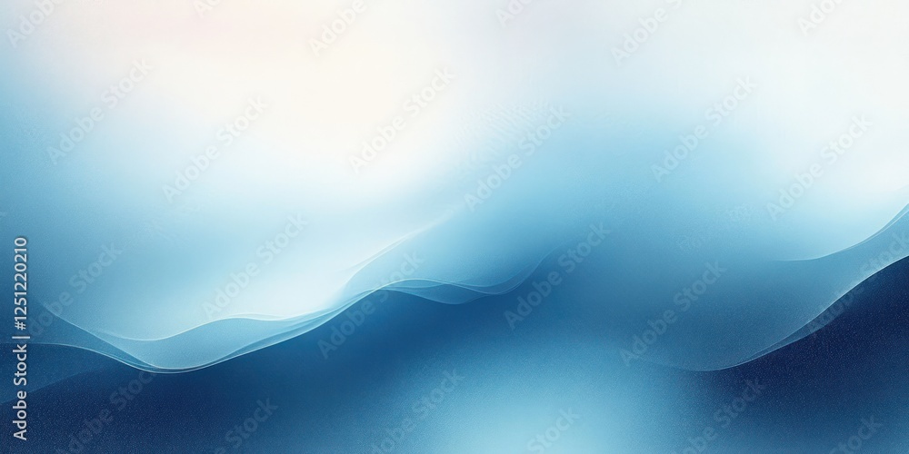 Poster soft blue white gradient background with ethereal light and abstract texture