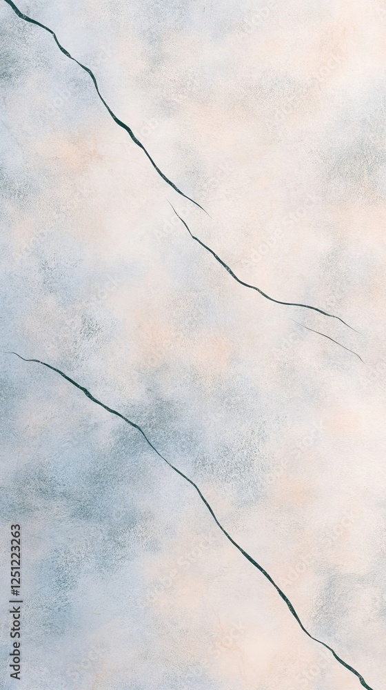 Poster a textured background with soft pastel hues and subtle cracks, creating a serene and artistic atmosp