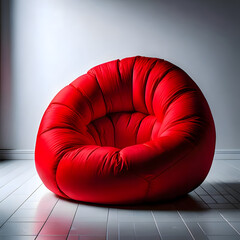 Red Modern Armchair generative AI