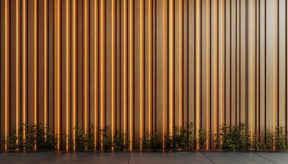 Vertical Groove Wooden Paneling for Elegant Modern Scandinavian Interior Design