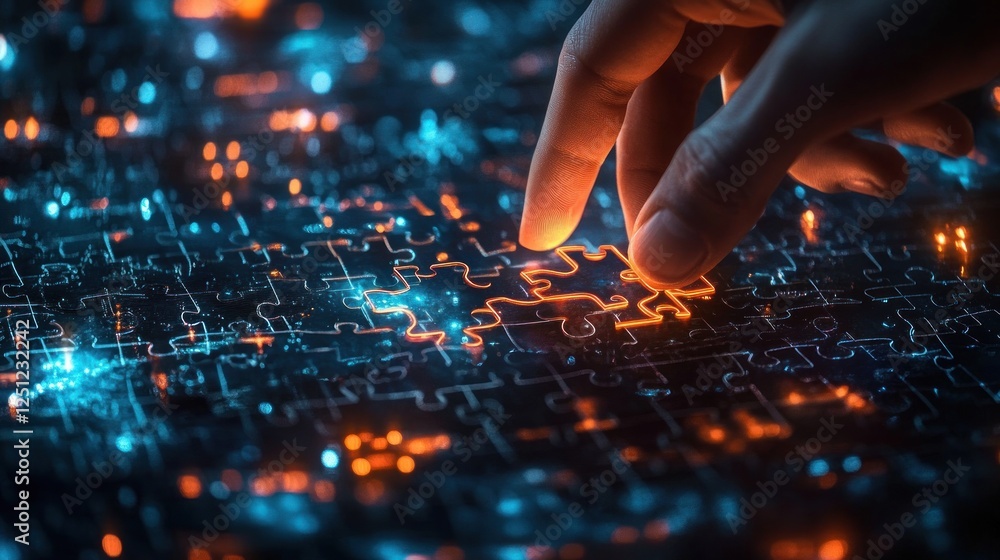 Poster digital transformation and innovation in business through advanced technology and automation
