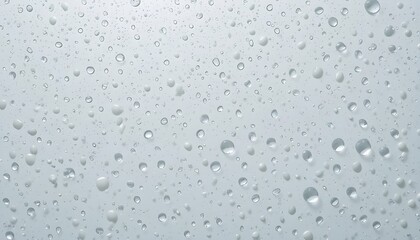 Beautiful drops of water on white fabric background