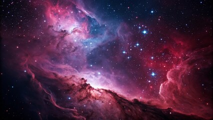 Abstract Deep Space purple Nebula Background