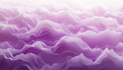Obraz premium Seamless Lavender to Lilac 3D Wave Pattern - Elegant Minimalist Abstract Background