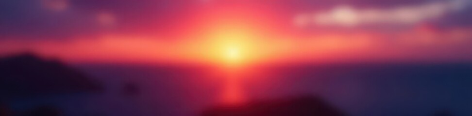 Obraz premium Blurred sunset streaks, vibrant colors, dreamy feel, picturesque, artistic