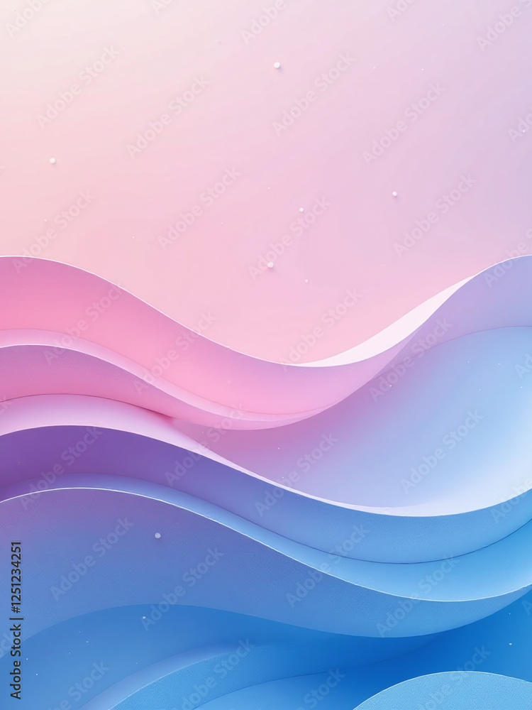 Aufkleber a smooth graphic background with abstract lines in pink and blue colors featuring a banner at the to