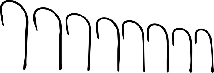 black and white hook